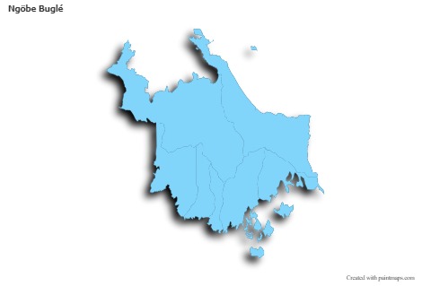 Sample Maps for Ngöbe Buglé (blue,outline,shadowy)