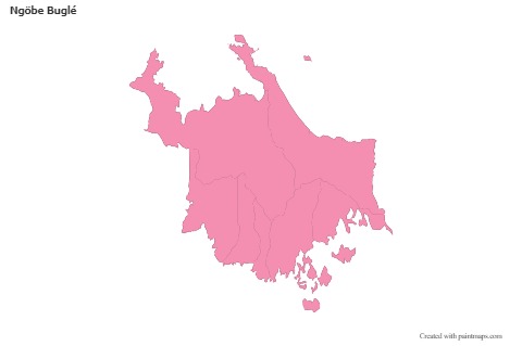 Sample Maps for Ngöbe Buglé (pink,outline)