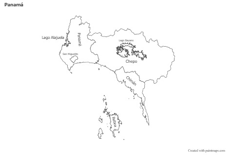 Sample Maps for Panamá (black-white)