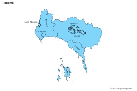 Sample Maps for Panamá (blue)