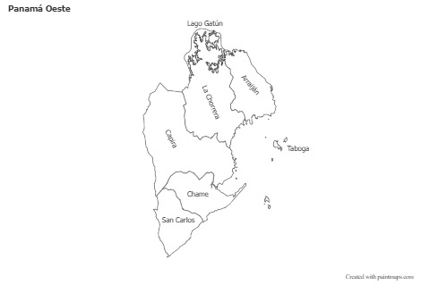 Sample Maps for Panamá Oeste (black-white)