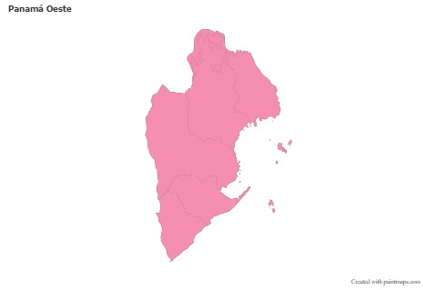 Sample Maps for Panamá Oeste (pink,outline)