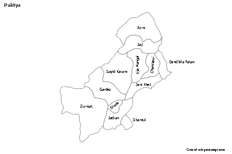Sample Maps for Paktya (black-white)