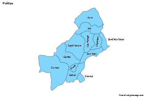 Sample Maps for Paktya (blue)