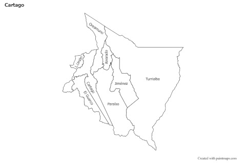 Sample Maps for Cartago (black-white)