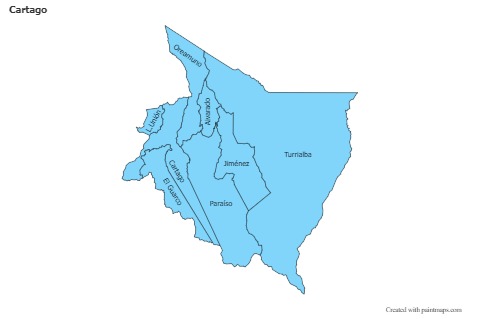 Sample Maps for Cartago (blue)