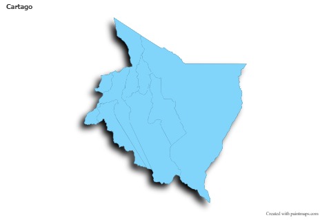 Sample Maps for Cartago (blue,outline,shadowy)