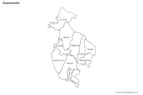 Sample Maps for Guanacaste (black-white)