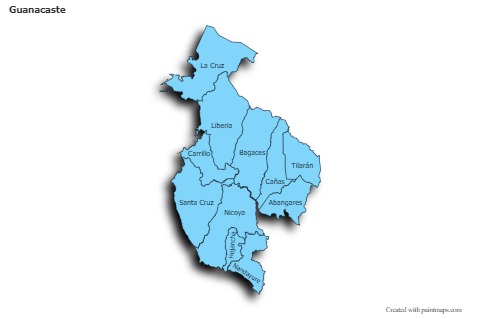 Sample Maps for Guanacaste (blue,shadowy)