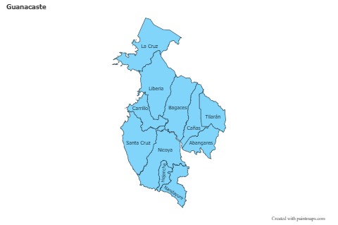 Sample Maps for Guanacaste (blue)