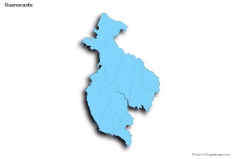 Sample Maps for Guanacaste (blue,outline,shadowy)