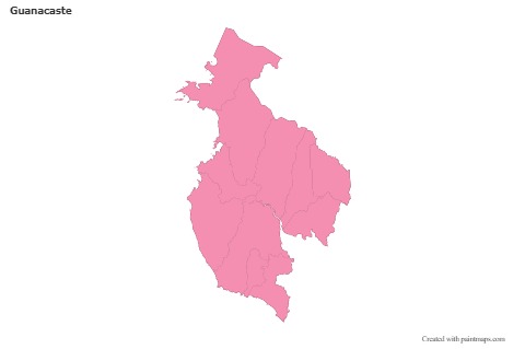 Sample Maps for Guanacaste (pink,outline)