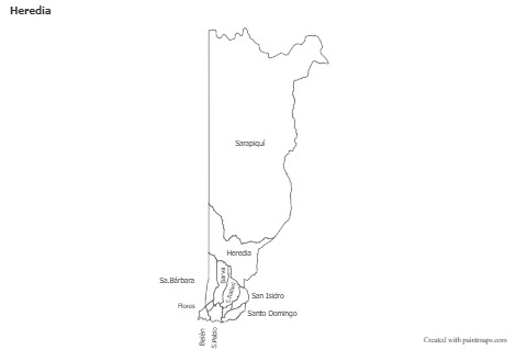 Sample Maps for Heredia (black-white)