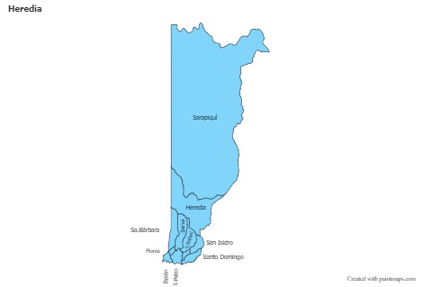 Sample Maps for Heredia (blue)