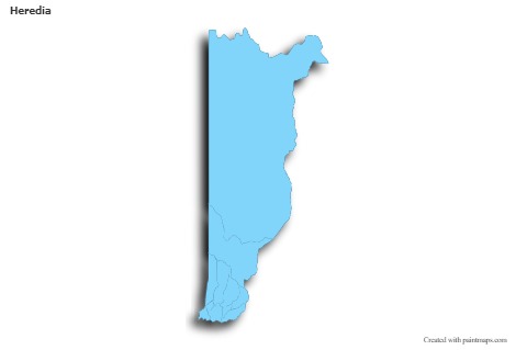 Sample Maps for Heredia (blue,outline,shadowy)