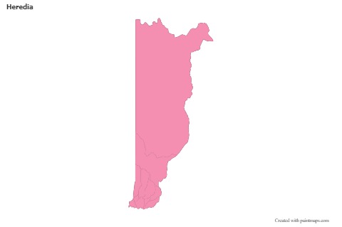 Sample Maps for Heredia (pink,outline)