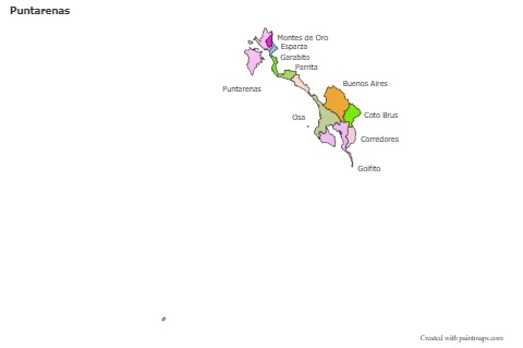 Sample Maps for Puntarenas (colored)