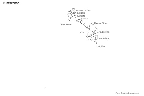 Sample Maps for Puntarenas (black-white)