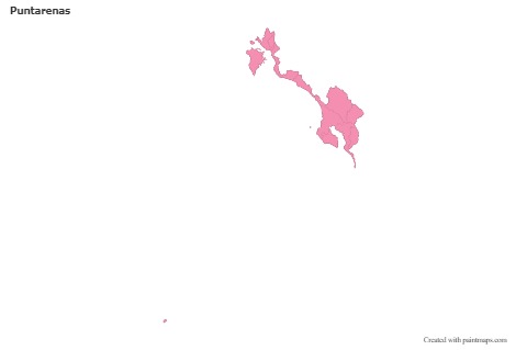 Sample Maps for Puntarenas (pink,outline)
