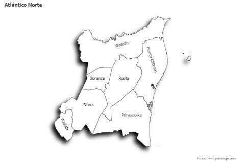 Sample Maps for Atlántico Norte (black-white,shadowy)
