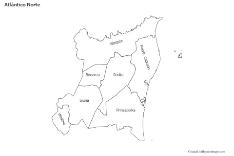 Sample Maps for Atlántico Norte (black-white)