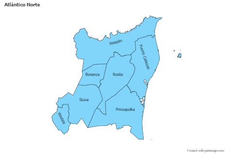Sample Maps for Atlántico Norte (blue)