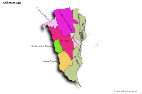 Mapas de muestra para Atlántico Sur (coloreado,sombrío)