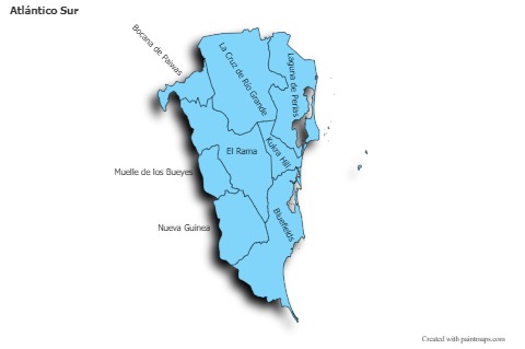 Mapas de muestra para Atlántico Sur (azul,sombrío)
