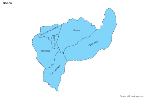 Sample Maps for Boaco (blue)