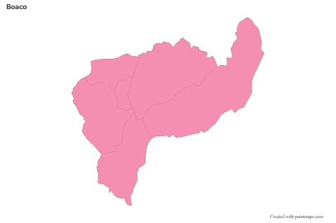 Sample Maps for Boaco (pink,outline)
