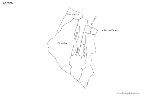 Mapas de muestra para Carazo (blanco-negro)