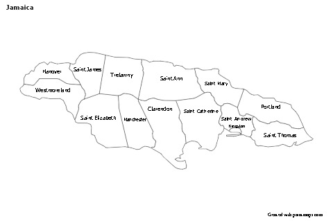 Sample Maps for Jamaica (black-white)