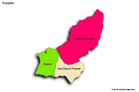 Sample Maps for Panjshir (colored,shadowy)