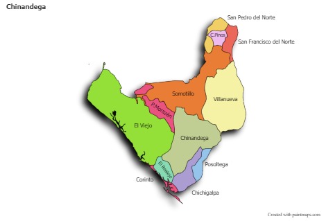Sample Maps for Chinandega (colored,shadowy)