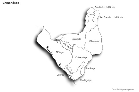 Sample Maps for Chinandega (black-white,shadowy)