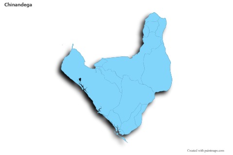 Sample Maps for Chinandega (blue,outline,shadowy)