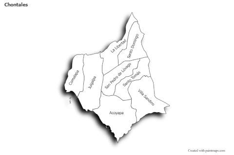 Sample Maps for Chontales (black-white,shadowy)