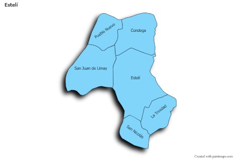 Sample Maps for Estelí (blue,shadowy)