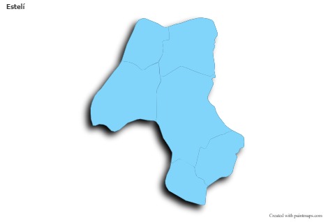 Sample Maps for Estelí (blue,outline,shadowy)