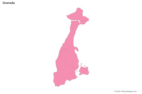 Granada için Örnek Haritalar (pembe,anahat)