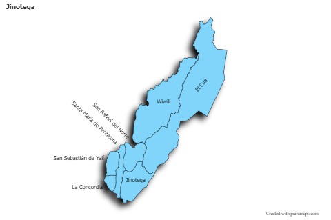 Mapas de muestra para Jinotega (azul,sombrío)
