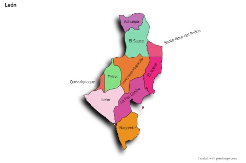 Sample Maps for León (colored,shadowy)