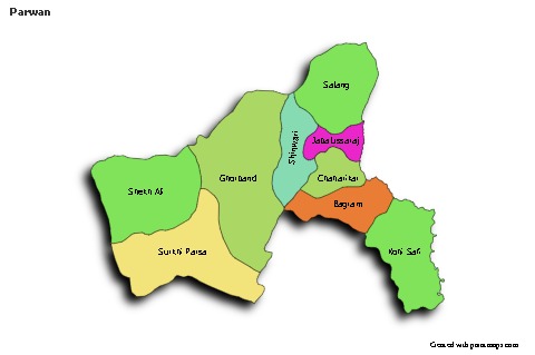 Sample Maps for Parwan (colored,shadowy)