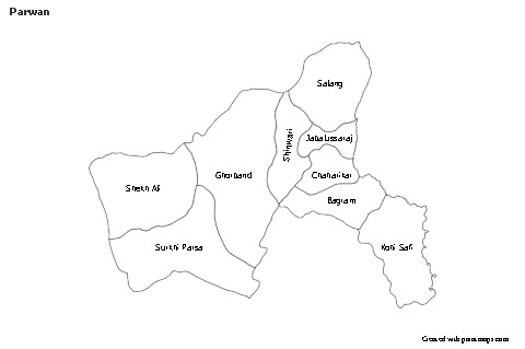 Sample Maps for Parwan (black-white)