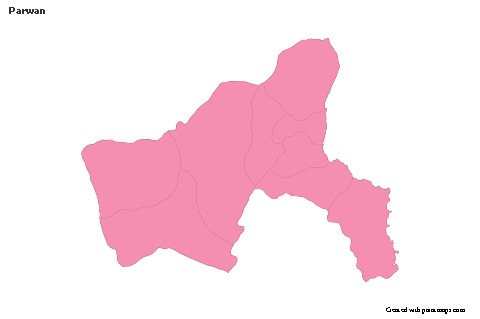 Sample Maps for Parwan (pink,outline)