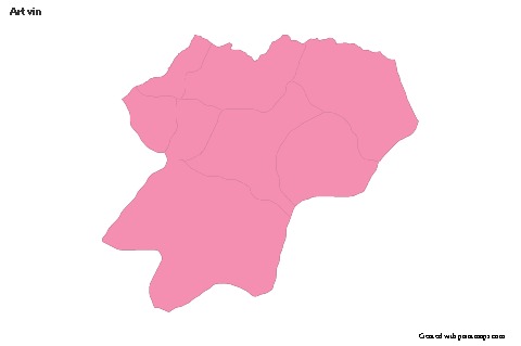 Contoh Peta untuk Artvin (merah jambu,garis besar)