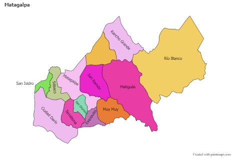 Sample Maps for Matagalpa (colored)