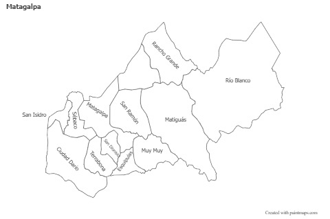 Sample Maps for Matagalpa (black-white)