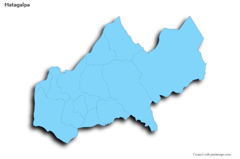 Sample Maps for Matagalpa (blue,outline,shadowy)