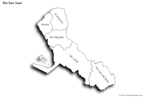 Sample Maps for Río San Juan (black-white,shadowy)